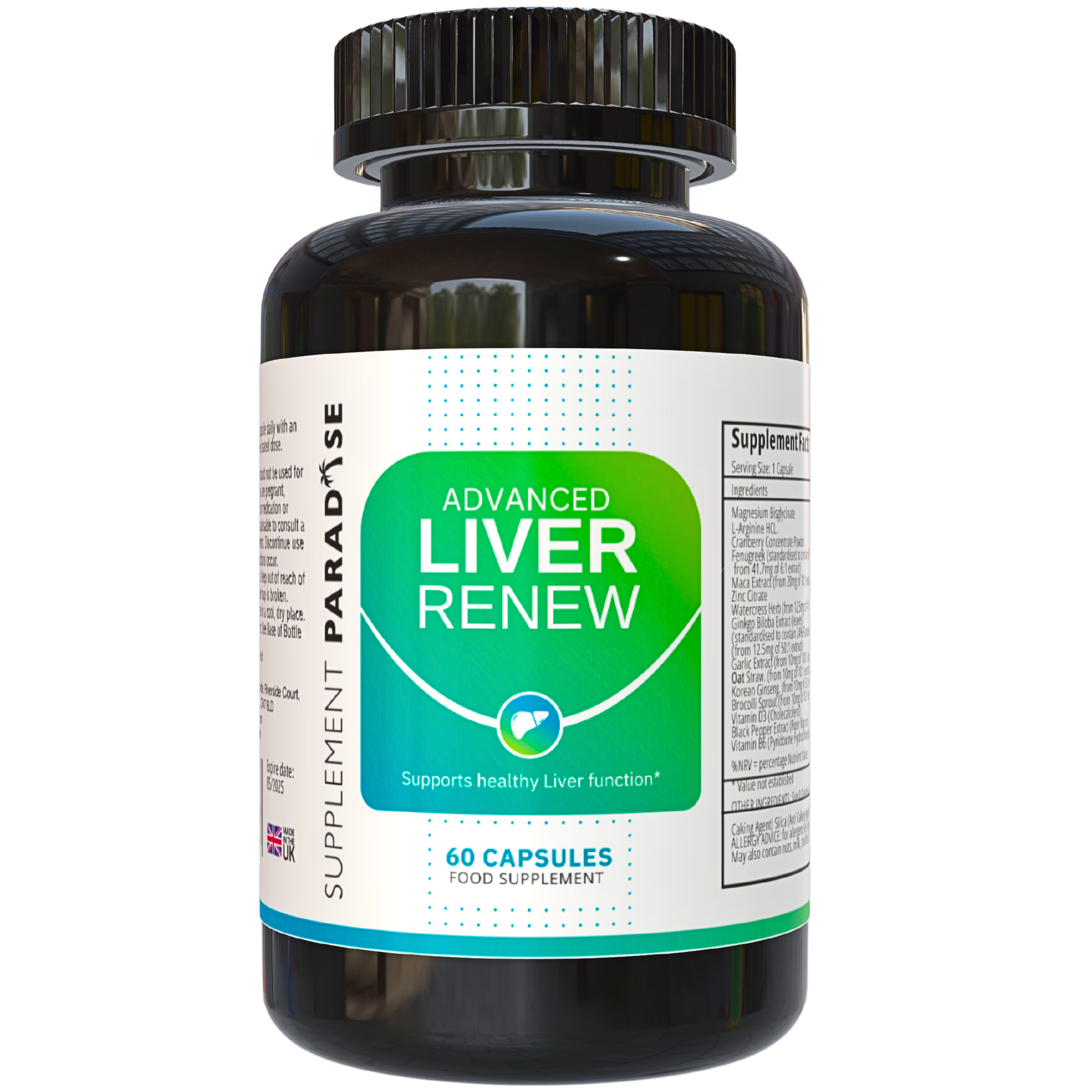 Liver Detox Supplement Bottle